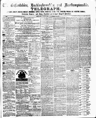 cover page of Oxfordshire Telegraph published on November 15, 1871