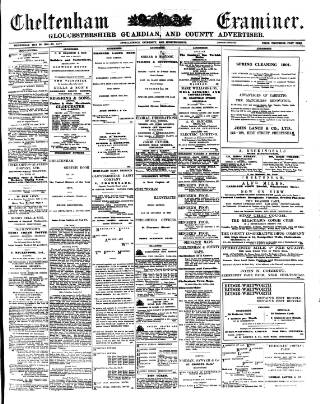 cover page of Cheltenham Examiner published on May 29, 1901
