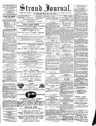 cover page of Stroud Journal published on November 30, 1872