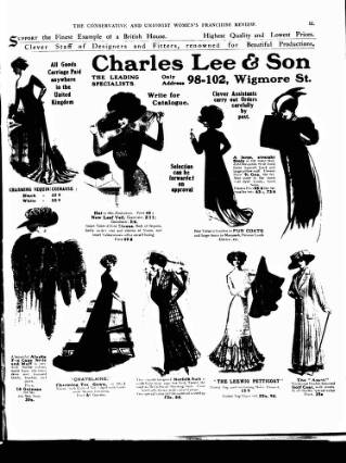 cover page of Conservative and Unionist Women's Franchise Review published on February 1, 1910