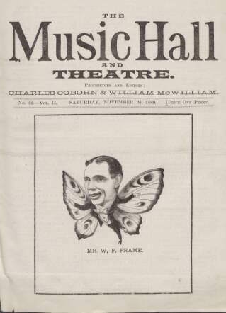 cover page of Music Hall and Theatre Review published on November 30, 1889