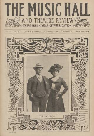 cover page of Music Hall and Theatre Review published on November 15, 1901