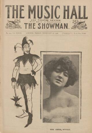 cover page of Music Hall and Theatre Review published on February 28, 1908