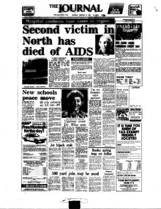 cover page of Newcastle Journal published on February 28, 1985