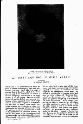 cover page of Young Woman published on February 3, 1899