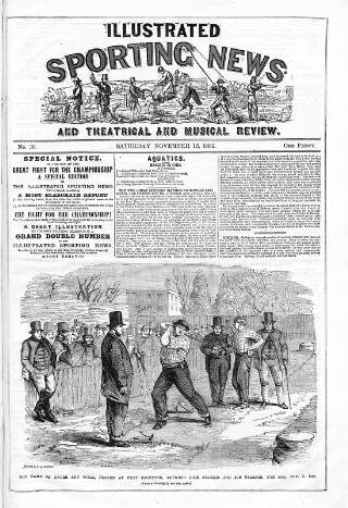 cover page of Illustrated Sporting News and Theatrical and Musical Review published on November 15, 1862