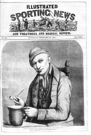 cover page of Illustrated Sporting News and Theatrical and Musical Review published on February 28, 1863