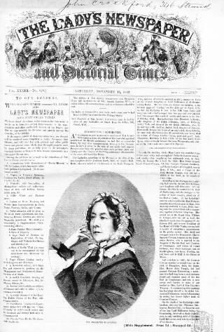 cover page of Lady's Newspaper and Pictorial Times published on November 15, 1862