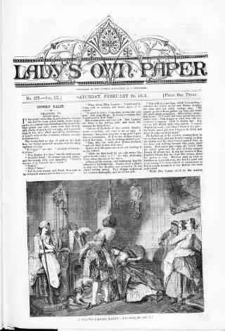 cover page of Lady's Own Paper published on February 24, 1872