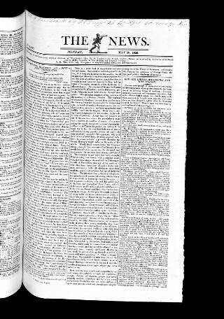 cover page of The News (London) published on May 29, 1826