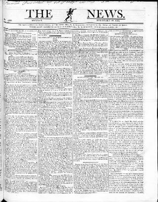cover page of The News (London) published on February 28, 1831