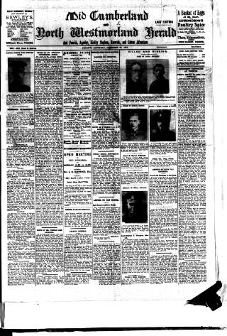 cover page of Cumberland & Westmorland Herald published on December 30, 1916
