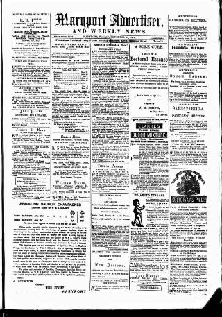 cover page of Maryport Advertiser published on November 15, 1878