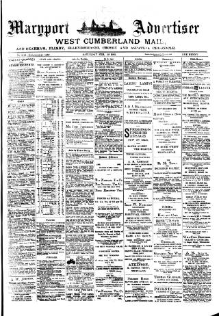 cover page of Maryport Advertiser published on February 28, 1903