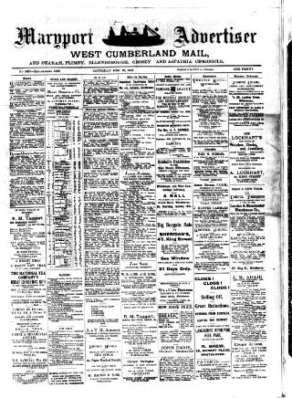 cover page of Maryport Advertiser published on December 30, 1905