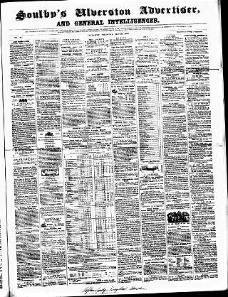cover page of Soulby's Ulverston Advertiser and General Intelligencer published on May 29, 1862
