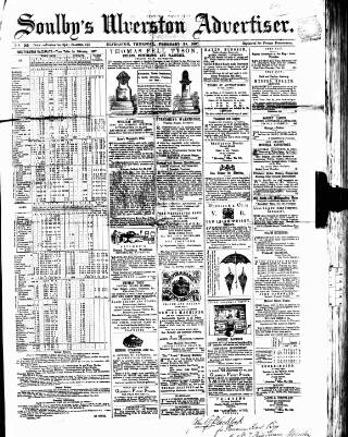 cover page of Soulby's Ulverston Advertiser and General Intelligencer published on February 28, 1867