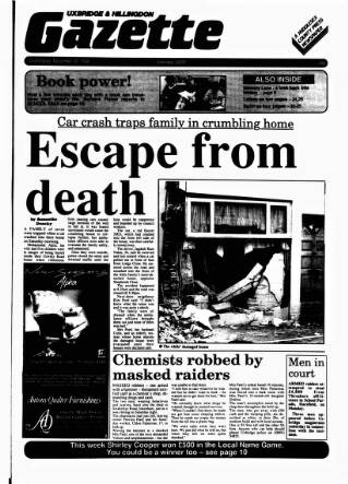 cover page of Uxbridge & W. Drayton Gazette published on November 30, 1988