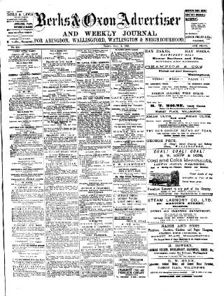 cover page of Berks and Oxon Advertiser published on July 6, 1906