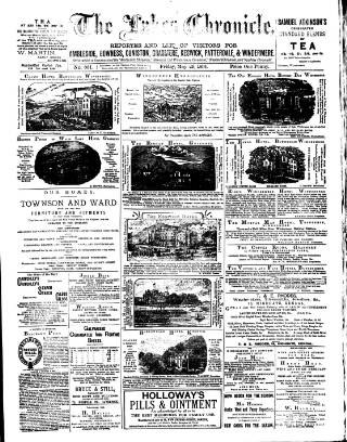 cover page of Lakes Chronicle and Reporter published on May 29, 1891