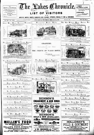 cover page of Lakes Chronicle and Reporter published on February 28, 1900