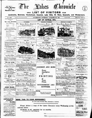 cover page of Lakes Chronicle and Reporter published on December 30, 1903
