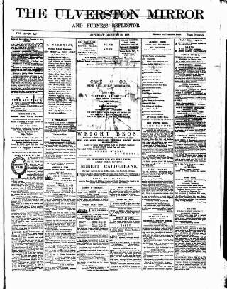 cover page of Ulverston Mirror and Furness Reflector published on December 30, 1876