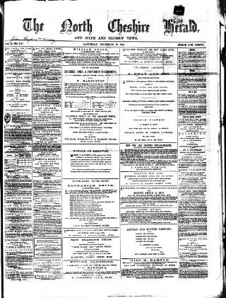 cover page of North Cheshire Herald published on December 30, 1865