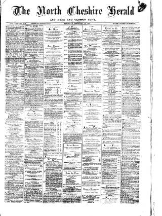 cover page of North Cheshire Herald published on February 28, 1880