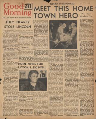 cover page of Good Morning published on February 28, 1944