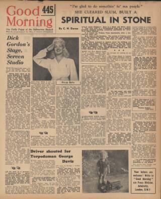 cover page of Good Morning published on September 18, 1944