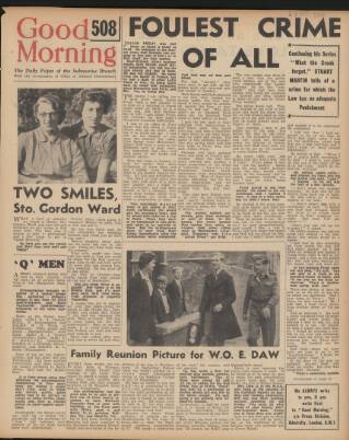 cover page of Good Morning published on November 30, 1944