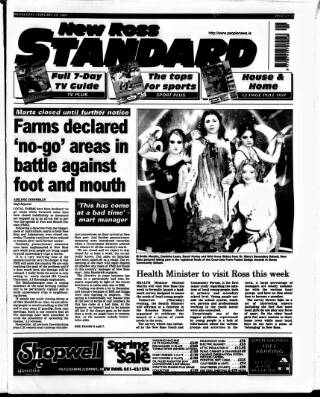 cover page of New Ross Standard published on February 28, 2001