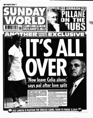 cover page of Sunday World (Dublin) published on July 6, 2003
