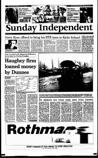 cover page of Sunday Independent (Dublin) published on July 6, 1997