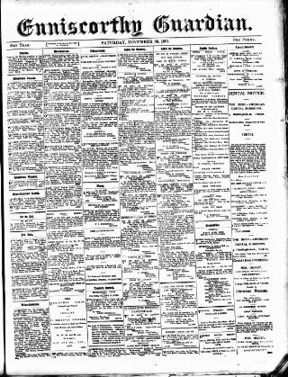 cover page of Enniscorthy Guardian published on November 30, 1901