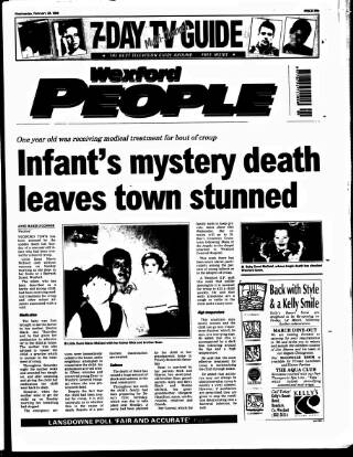 cover page of Wexford People published on February 28, 1996