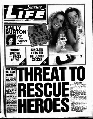 cover page of Sunday Life published on December 30, 1990