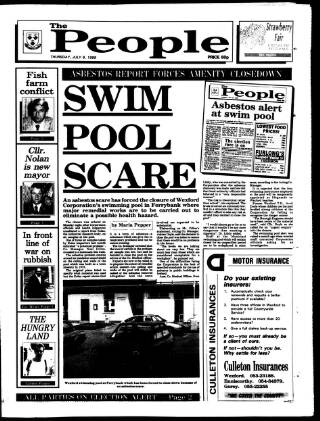 cover page of Wexford People published on July 6, 1989
