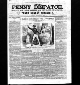 cover page of Bell's Penny Dispatch published on February 27, 1842