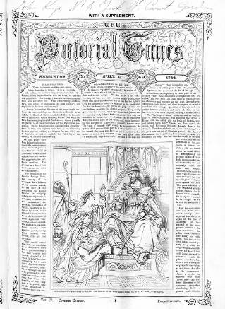 cover page of Pictorial Times published on July 6, 1844