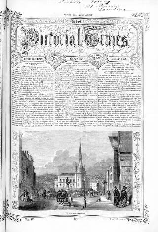 cover page of Pictorial Times published on November 30, 1844