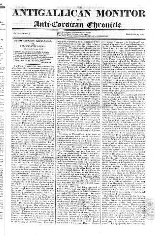 cover page of Anti-Gallican Monitor published on February 28, 1813