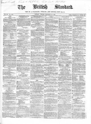 cover page of British Standard published on December 30, 1859