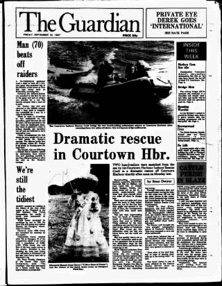 cover page of Enniscorthy Guardian published on September 18, 1987