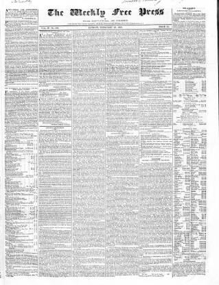 cover page of Trades' Free Press published on February 28, 1829