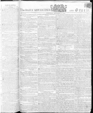 cover page of Oracle and the Daily Advertiser published on December 30, 1802