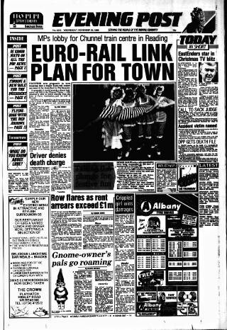 cover page of Reading Evening Post published on November 30, 1988