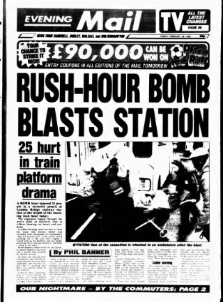 cover page of Sandwell Evening Mail published on February 28, 1992