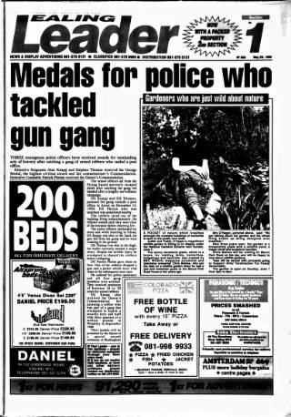 cover page of Ealing Leader published on May 29, 1992